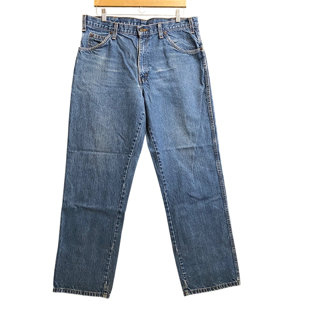 Dickies‎ Relaxed Fit Straight Leg Blue Denim Jeans Mens 36x32 Medium Wash
